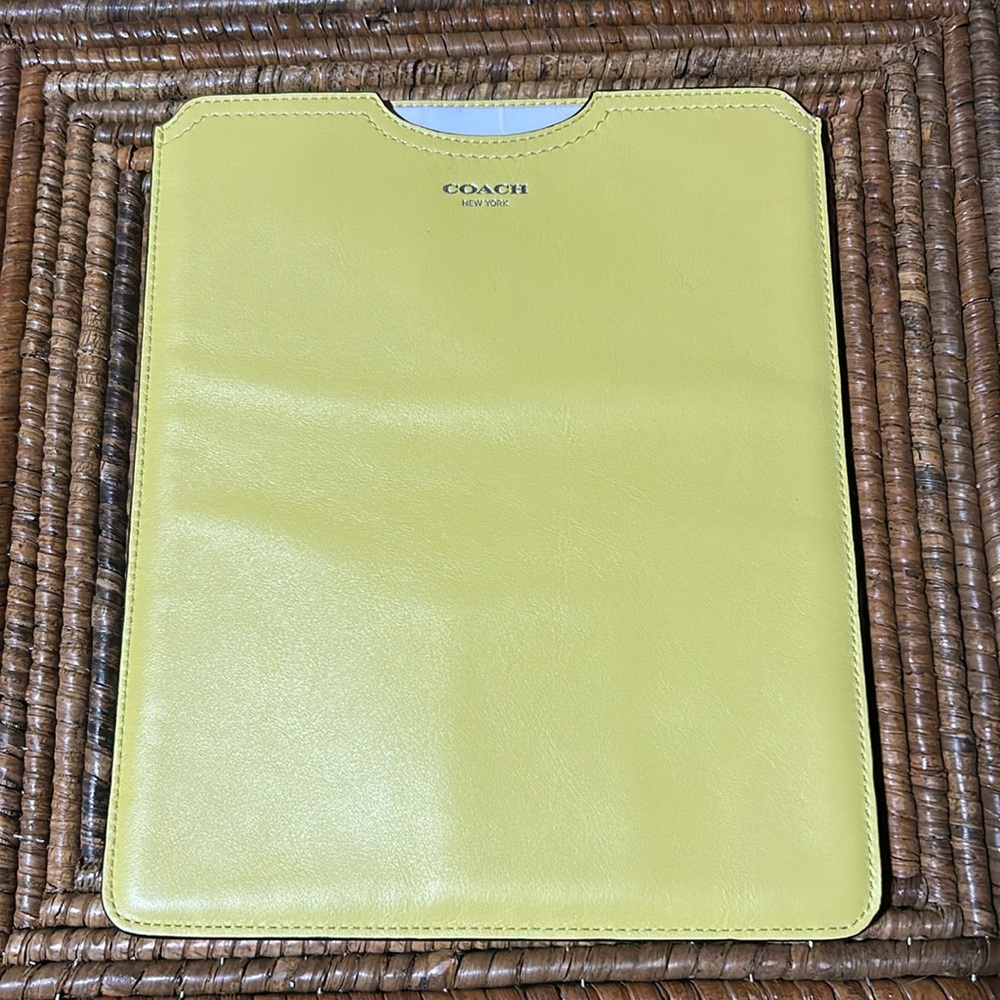 Coach Soft Leather IPad Slip Cover BNWT